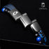 perlenarmband leder blau herren uniqal lapis azuli